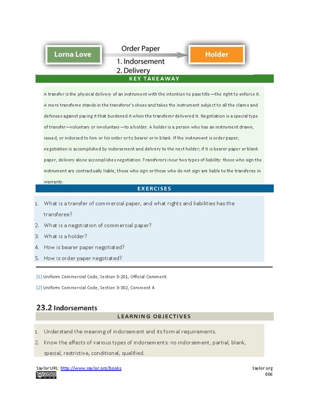Business Law and the Legal Environment - Page 806